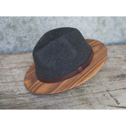 Wood Brim Fedoras - Two Guys Bow Ties